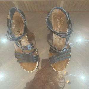 Blowfish black wedges